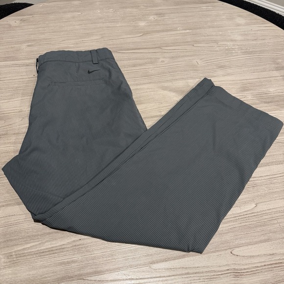 Nike Golf Tour Performance Dri-Fit Pants Gray Patterned Grey Stripes Men 34 x 30 - Picture 3 of 9